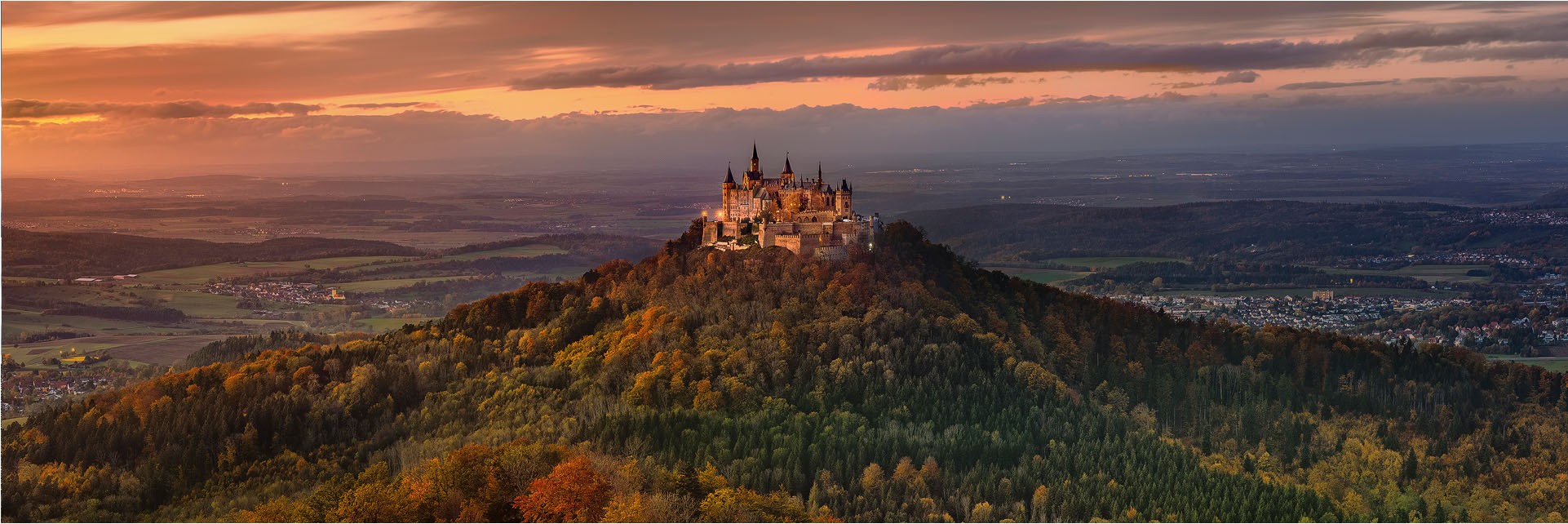 und Mittel- Burg - Hohenzollern Süddeutschland