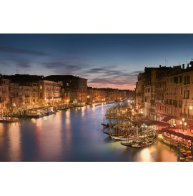 Insel Burano bei Venedig mit bunten Häusern. Fine Art Wandbild Leinwand. -  Venedig