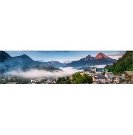Eibsee bei Garmisch Partenkirchen mit Zugspitze. Fine Art Panorama Wandbild  Leinwand. - Bayern und Alpen